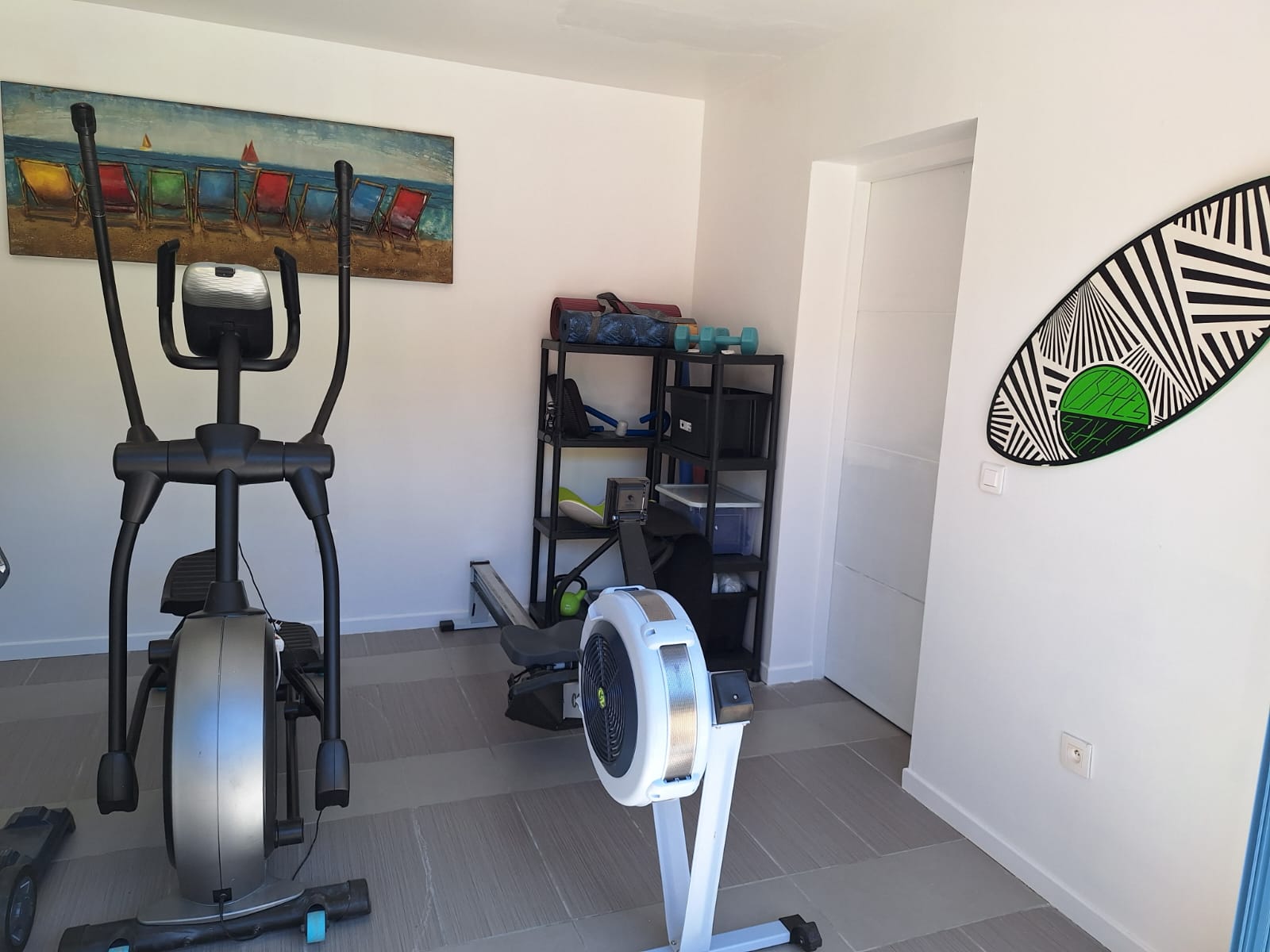 Coin fitness salle de sport — hébergement Roussillon, Albères